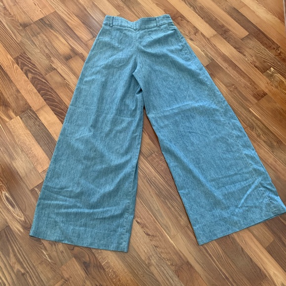 Alice + Olivia Wide Leg Denim Trouser - Picture 4 of 5